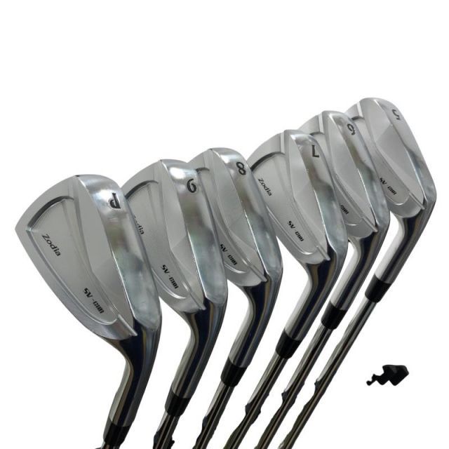 【中古】 ゾディア(旧KMゴルフ) Zodia SV-C101 6S アイアンセット IR 純正特注シャフト (フレックスS) メンズ 男性用 右利き 右用 Cランク ゴルフクラブ