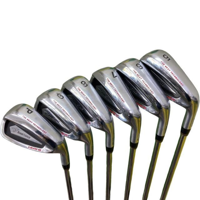 【中古】 ブリヂストン TOURSTAGE X-BLADE GR BLACK 6S アイアンセット IR Dynamic Gold (フレックスS) メンズ 男性用 右利き 右用 Cランク ゴルフクラブ