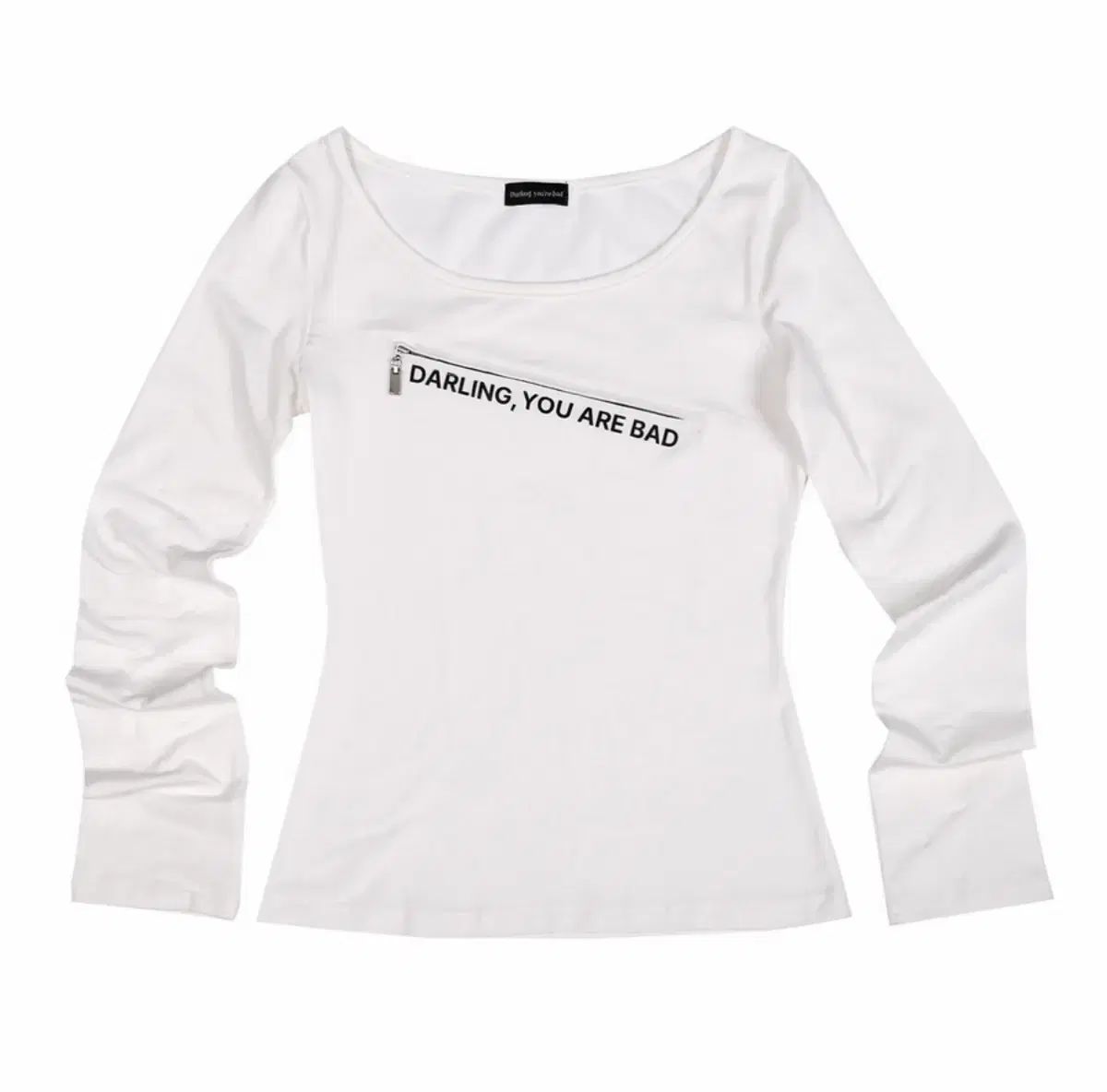 DARLING YOU ARE BAD アンジップド ロゴTシャツ 6,342円