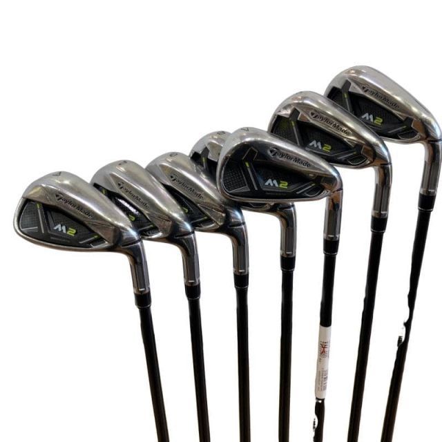 【中古】 テーラーメイド M2(2017) 8S アイアンセット IR TM7-217 (フレックスR) メンズ 男性用 右利き 右用 Cランク ゴルフクラブ