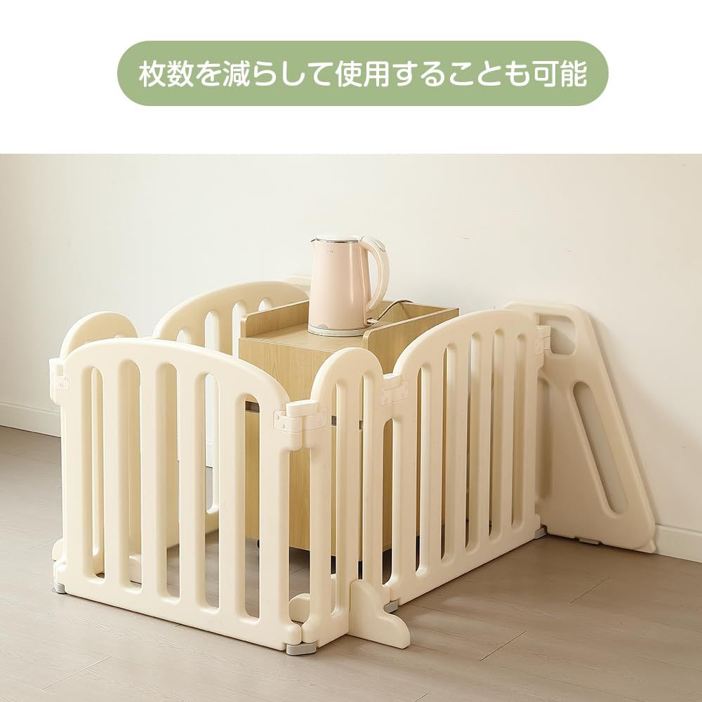 OSJ ベビーサークル ベビーゲート 幅260cm 扉付き 倒れない 置くだけ 世界基準EN71合格 自立式 プレイヤード テレビガード ハイタイプ 赤ちゃん 柵 自由変形 キッズパーテーション 日本語説明書付 OSJ ベビーサークル ベビーゲート 幅260cm 扉付き 倒れない 置くだけ 世界基準EN71合格 自立式 プレイヤード テレビガード ハイタイプ 赤ちゃん 柵 自由変形 キッズパーテーション 日本語説明書付