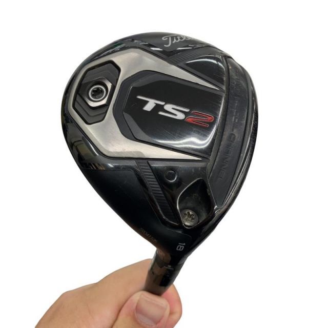 【中古】 タイトリスト TS2 18° フェアウェイウッド FW 純正特注シャフト (フレックスS) メンズ 男性用 右利き 右用 Cランク ゴルフクラブ
