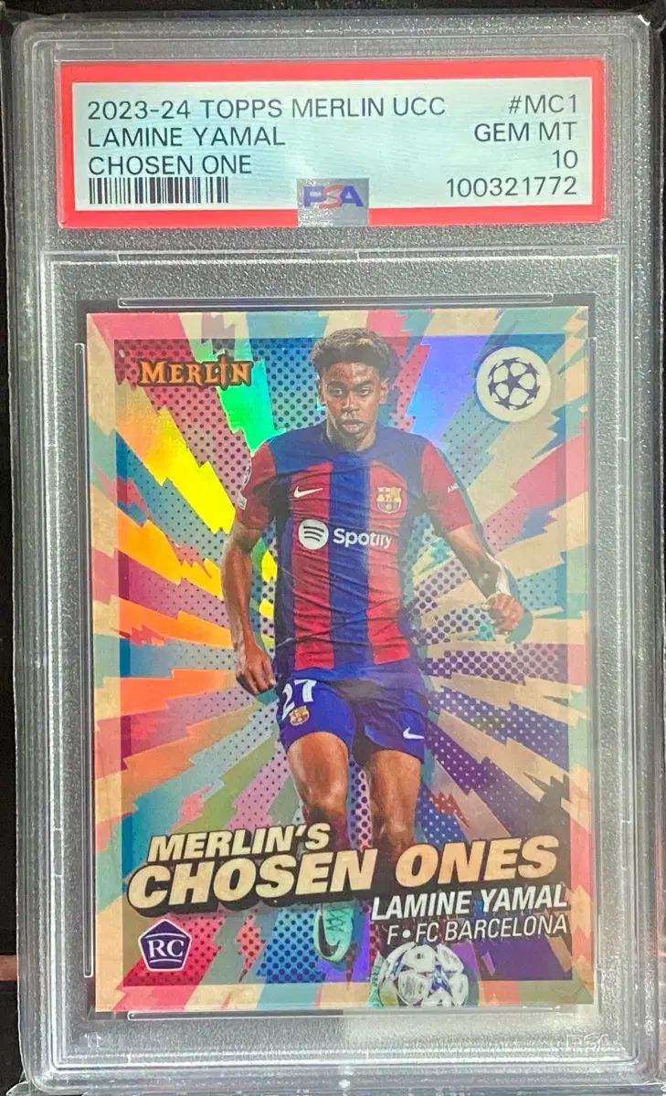 ラミンヤマル 23-24 TOPPS トップス マルリン UEFA PSA10 ルーキー