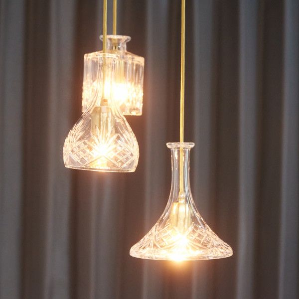 定39万 英国 LEE BROOM ガラスシェード ペンダントライト DECANTER CHANDELIER 天井照明 装飾 ペンダントランプ リー ブルーム 97443
