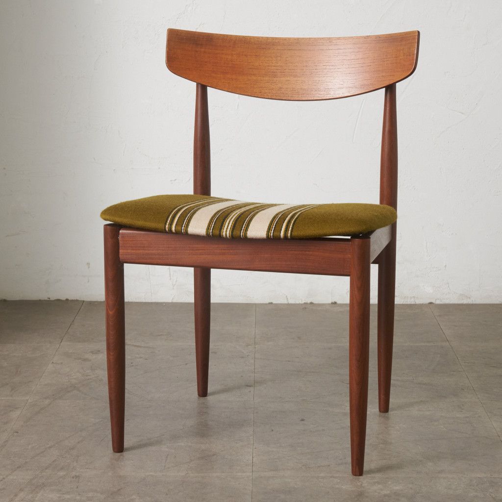 張替済 レア G-Plan Danish ダイニングチェア チーク 英国 ヴィンテージ Ib Kofod Larsen 椅子 パネルバック Danish Art Weaving 97741 張替済 レア G-Plan Danish ダイニングチェア チーク 英国 ヴィンテージ Ib Kofod Larsen 椅子 パネルバック Danish Art Weaving 97741