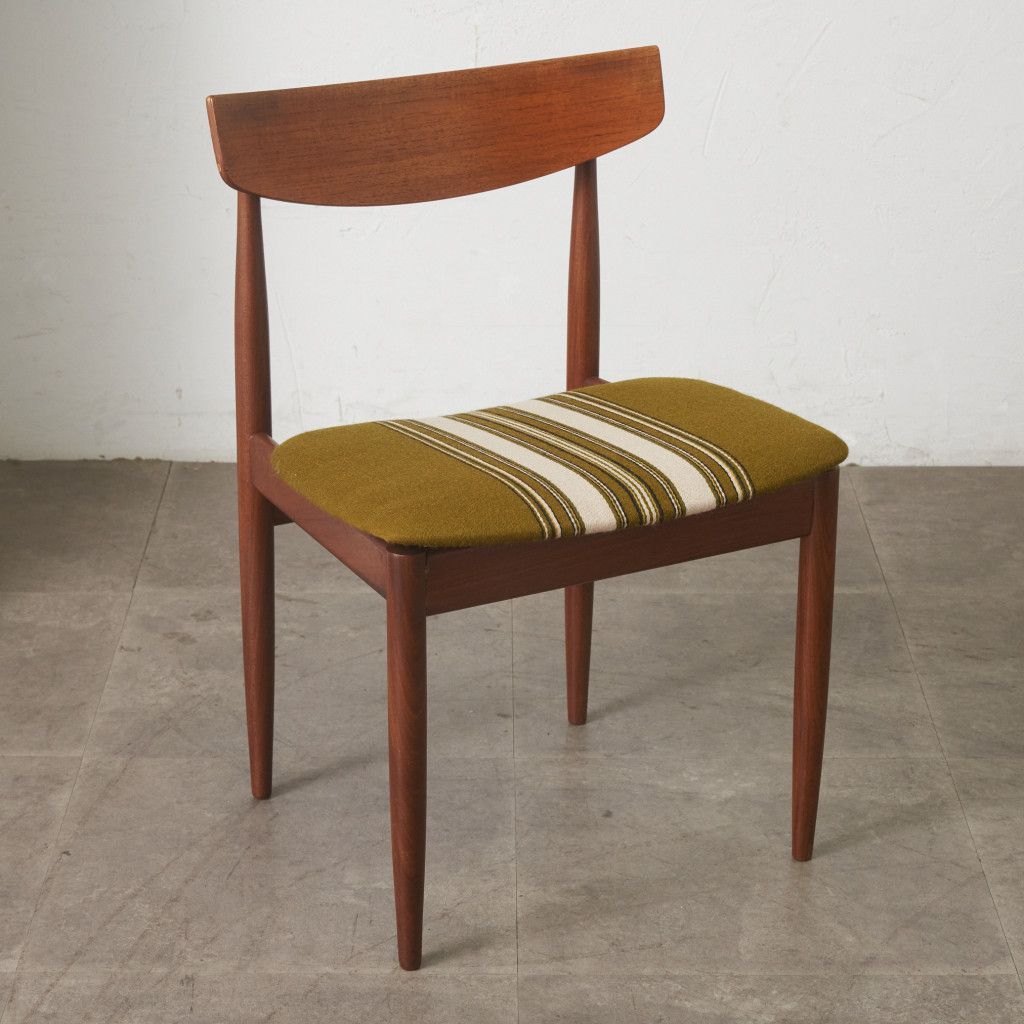 張替済 レア G-Plan Danish ダイニングチェア チーク 英国 ヴィンテージ Ib Kofod Larsen 椅子 パネルバック Danish Art Weaving 97741 張替済 レア G-Plan Danish ダイニングチェア チーク 英国 ヴィンテージ Ib Kofod Larsen 椅子 パネルバック Danish Art Weaving 97741