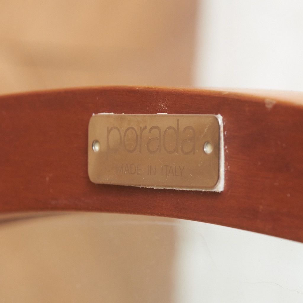 定19万 イタリア porada GIOTTO リビングテーブル ガラス チェリー