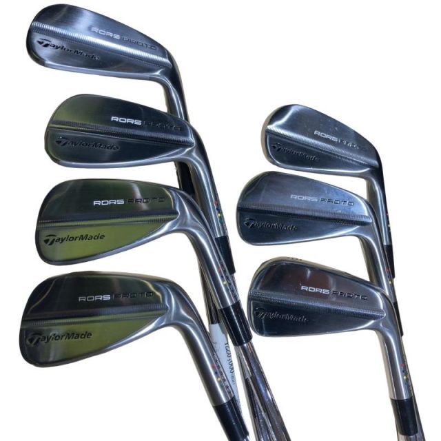 【中古】 テーラーメイド Taylor Made RORS PROTO 7S アイアンセット IR 純正特注シャフト (フレックスS) メンズ 男性用 右利き 右用 Cランク ゴルフクラブ