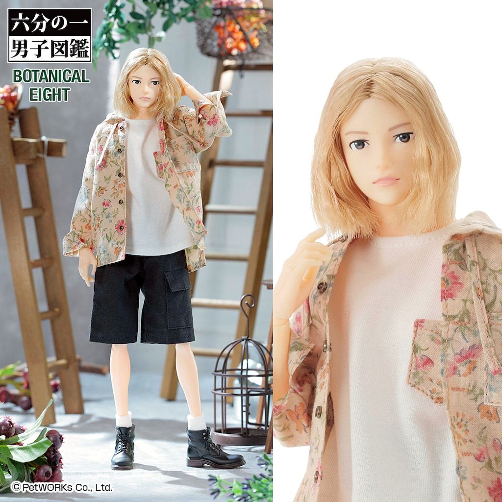 ★新品★ ペットワークス 六分の一男子図鑑 エイト ボタニカル