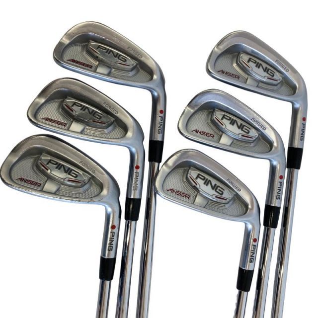 【中古】 ピン ANSER 6S アイアンセット IR PING AWT (フレックスR) メンズ 男性用 右利き 右用 Cランク ゴルフクラブ