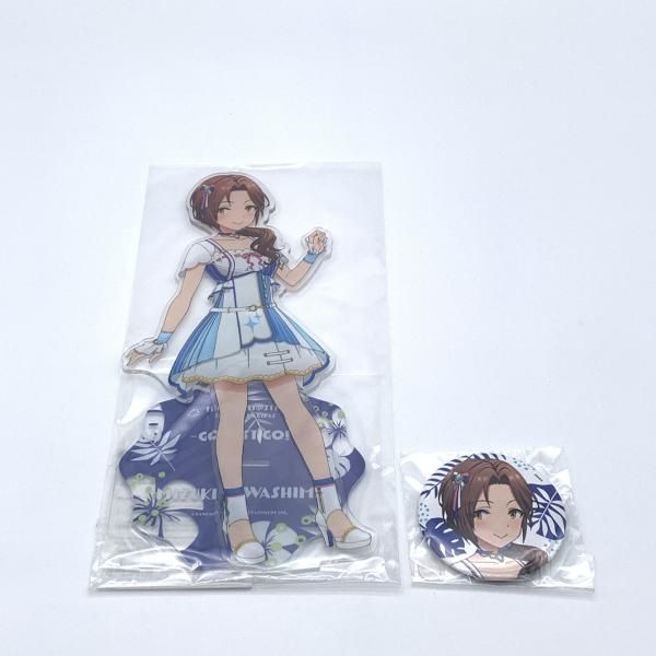 【中古】川島瑞樹 Go Just Go! BIGアクリルフィギュア+缶バッジ アイドルマスター シンデレラガールズ[10]