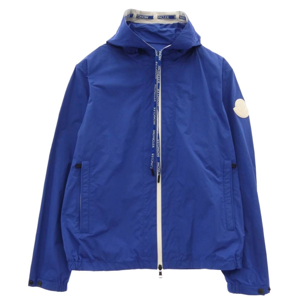 MONCLER モンクレール G10911A75000 54A91 モンクレールジャパンタグ CARLES GIUBBOTTO ラバーロゴワッペン ナイロンジャケット マウンテンパーカー ブルー系 3【中古】