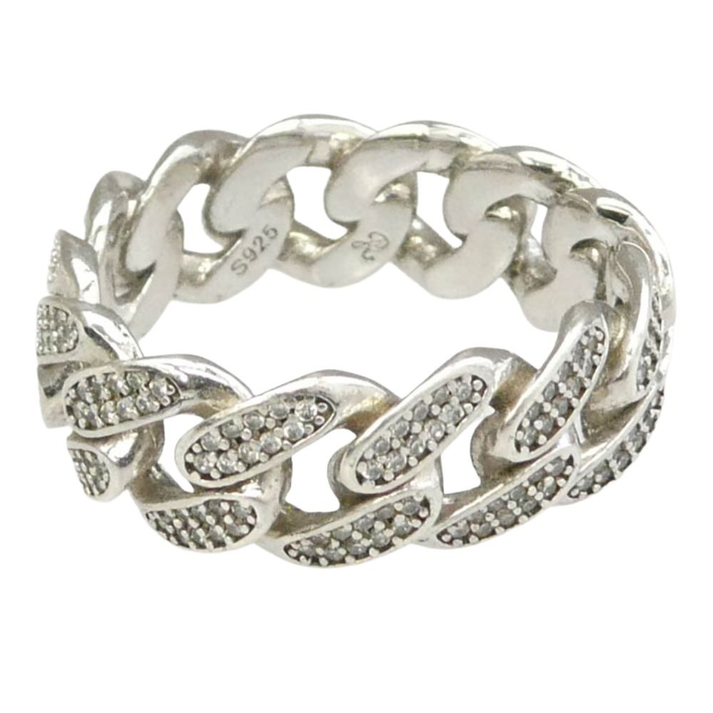 AVALANCHE アバランチ CHAIN RING チェーン リング シルバー系 22.5号【中古】