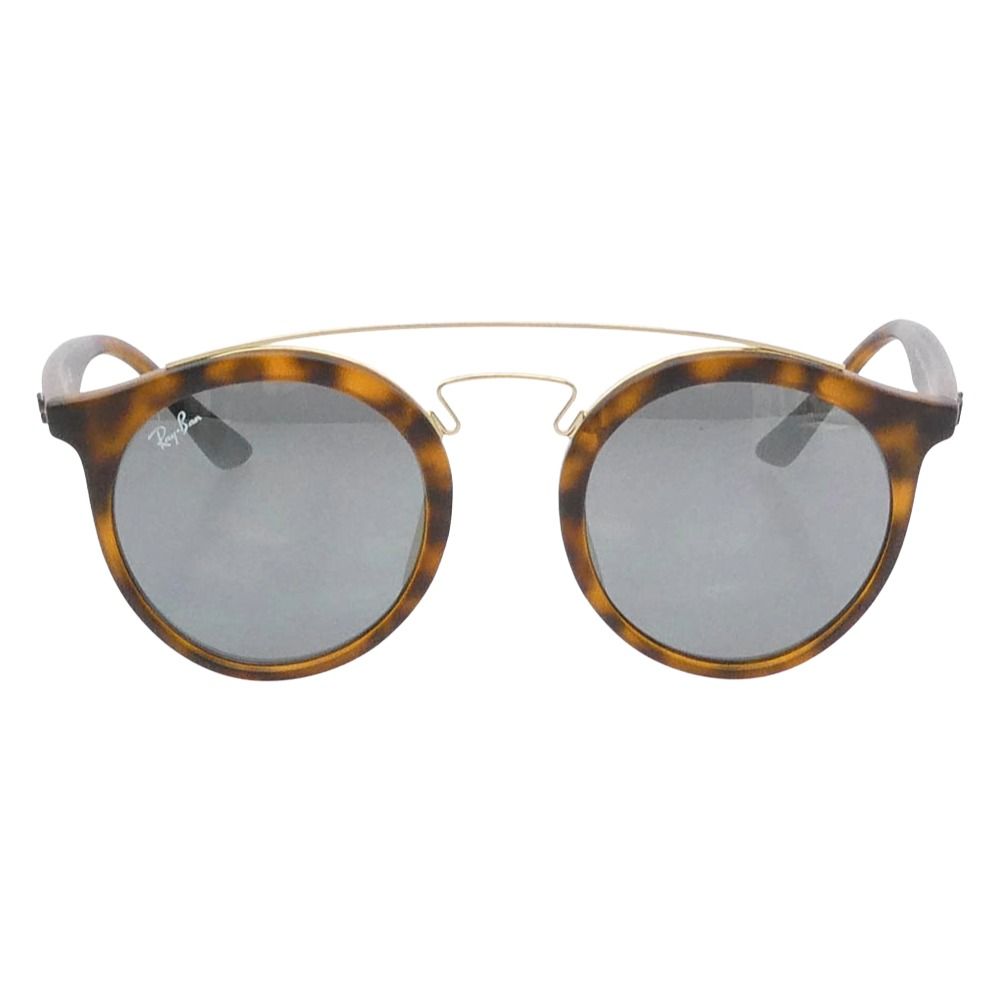 Ray-Ban レイバン RB4256-F イタリア製 SUNGLASSES ツーブリッジ サングラス アイウェア ブラウン系 ゴールド系 47□20 145【中古】