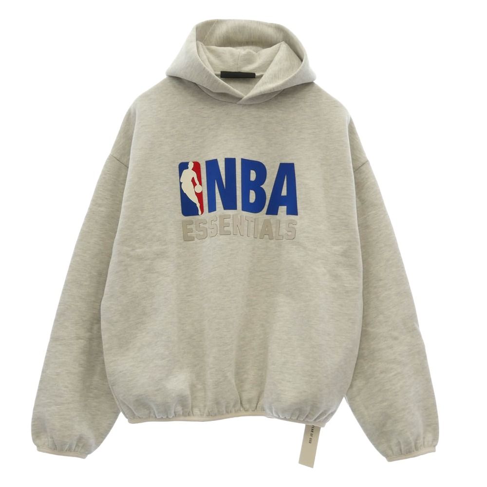 FEAR OF GOD フィアオブゴッド ESSENTIALS エッセンシャルズ × NBA パーカー フーディー ホワイト系 S【中古】