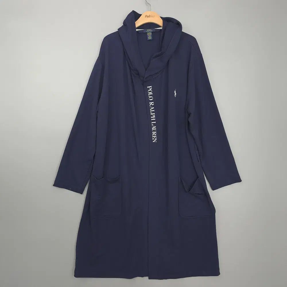 ポロ ラルフローレン POLO RALPH LAUREN ロゴ フードガウン M