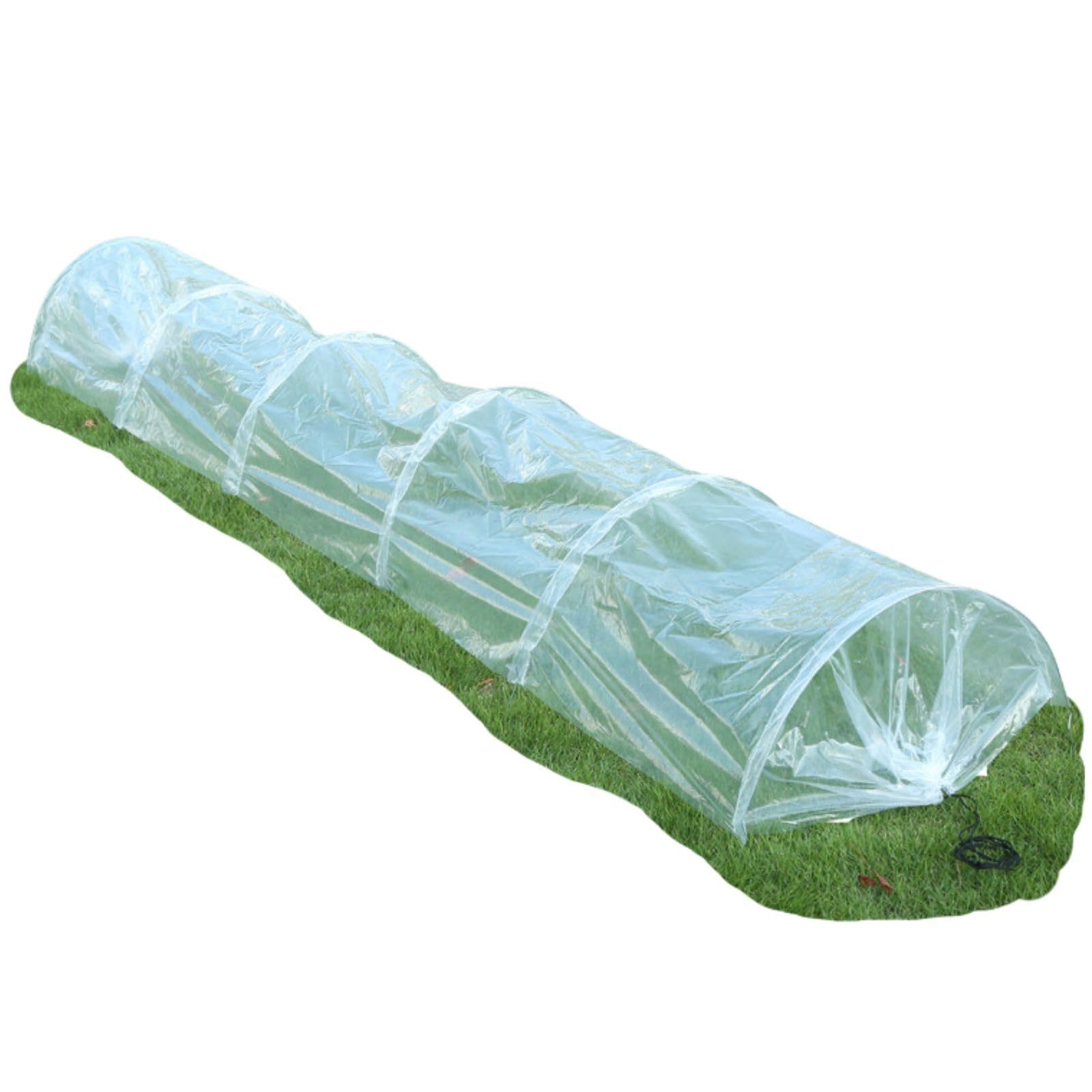 MORYTRADE トンネル栽培セット 支柱付き 園芸45x45x300cm 保温 防霜 虫よけ (PEフィルム仕様)k2-677