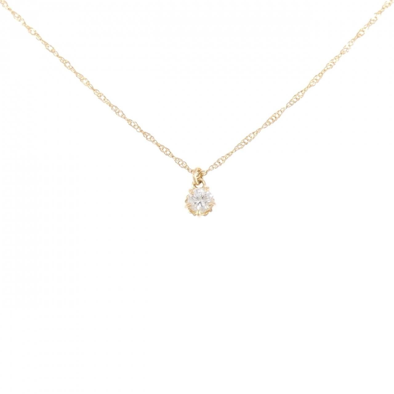 アガット ダイヤモンド ネックレス 0.1CT
