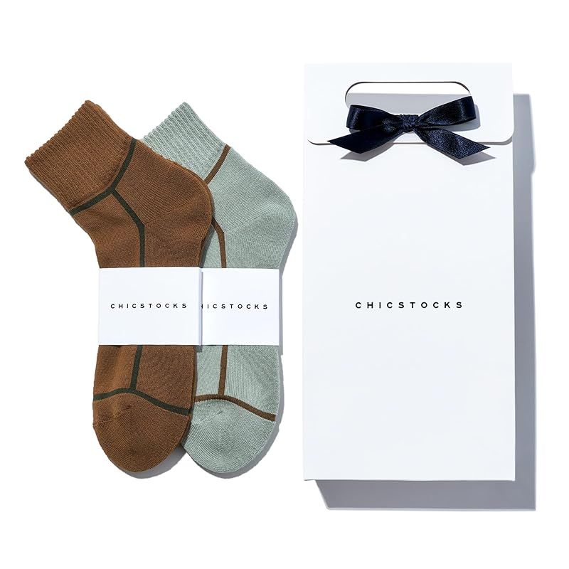 [CHICSTOCKS] シックストックス 公式【奈良で編む日本製靴下】ソックス メンズ 靴下 レディースギフト 誕生日 プレゼント 男性 22-28cm 2足入りギフトバッグ 0