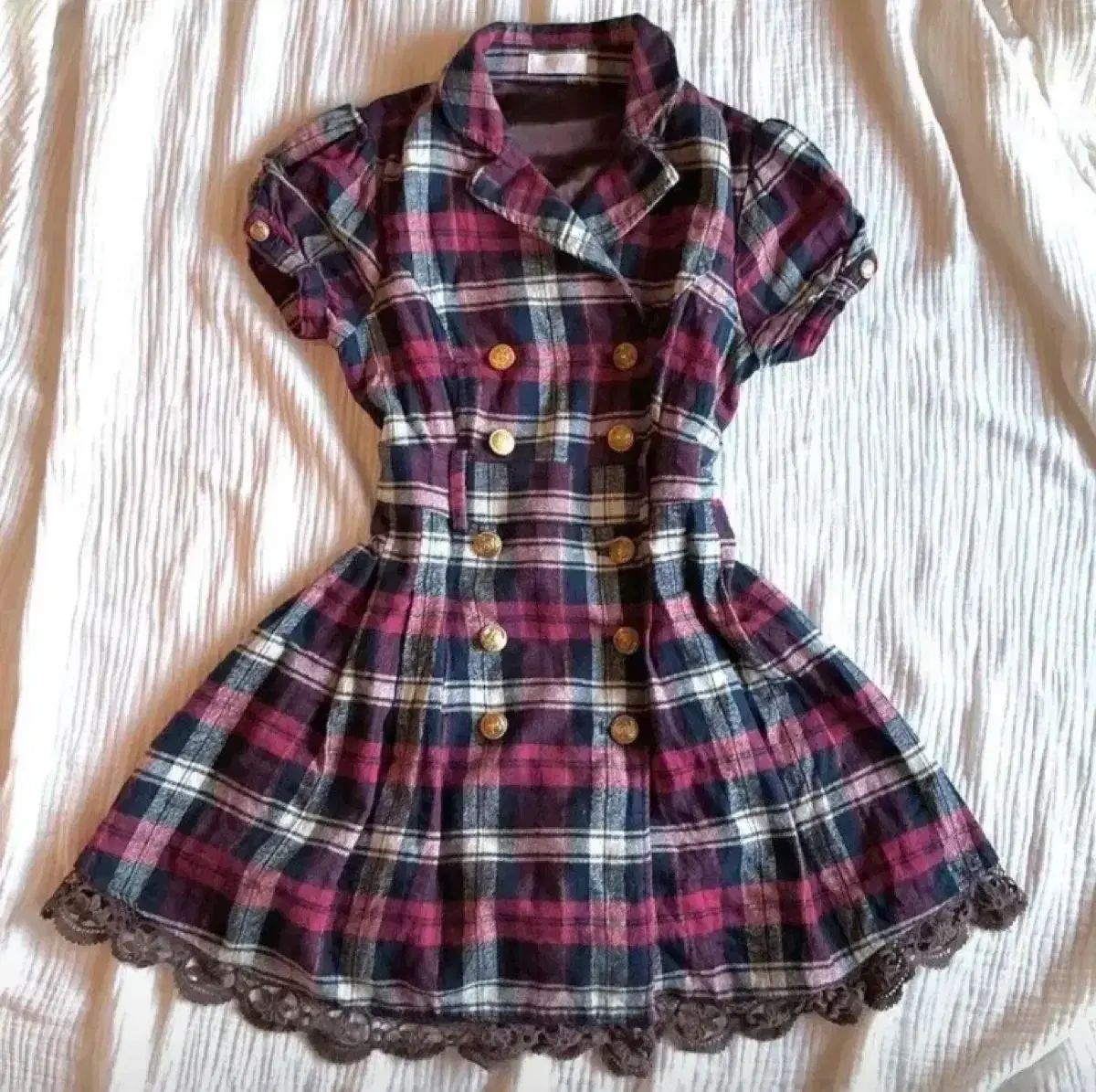 クラシック 必須アイテム LIZ LISA ストロベリーチョコ CHECK ONE PIECE キュロット アーガイルニット