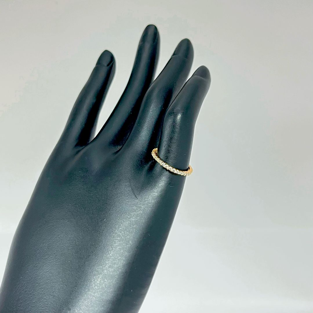 ピンキーリング　指輪　美品　ZKRA009　9号　メタル　ゴールド