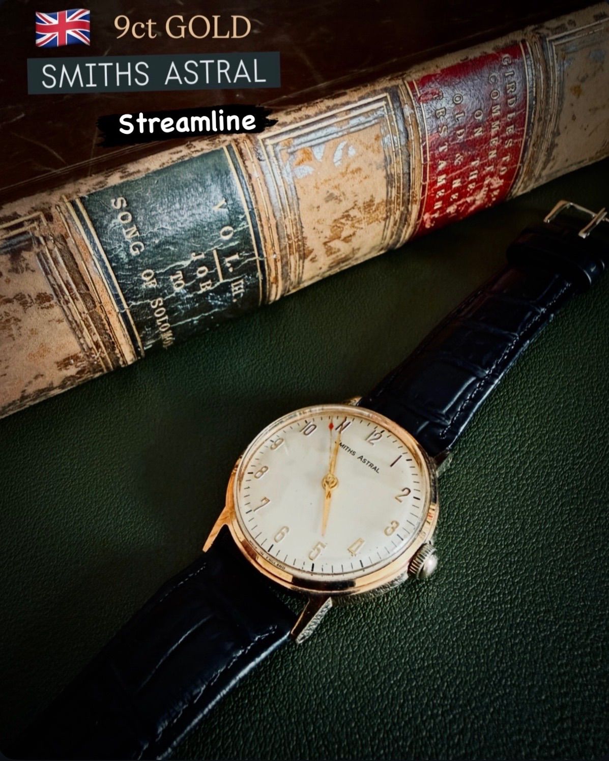 金無垢｜Smiths Astral ｜ Streamline ｜ Dennisonケース｜プレゼンテーションウォッチ｜1966年｜英国製｜Cal.400 17石｜