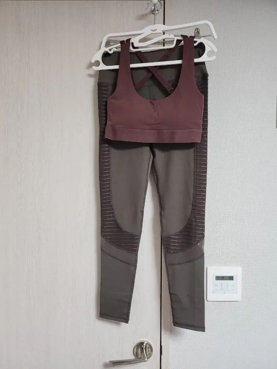 ウール・ブラウン・ブラトップ・レギンス・セット・新品