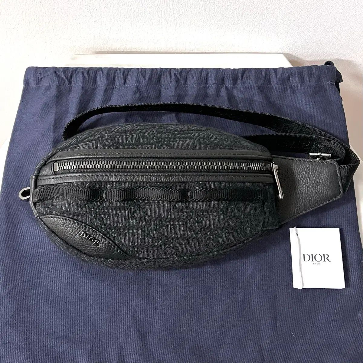 状態良し/正規品 ディオール スカラベ スリングバック オブリーク バッグ ブラック