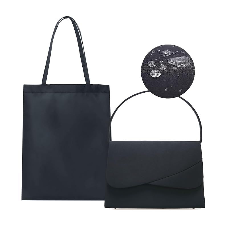 【新品】 [NAACCI] フォーマルバッグ 2点セット レディース 冠婚葬祭 結婚式 入学式 女性用 葬儀用 バッグ 黒 0