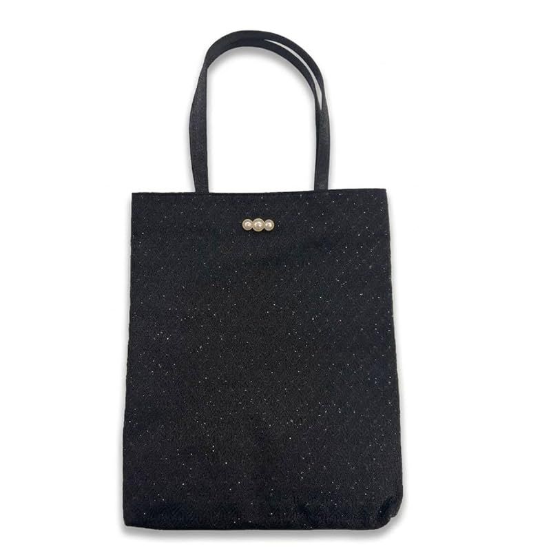 【新品】 [プレックス] パーティー バッグ サブバッグ レース ラメ 結婚式 大き目 パーティバック 入学式 卒業式 成人式 レース ブラック 0