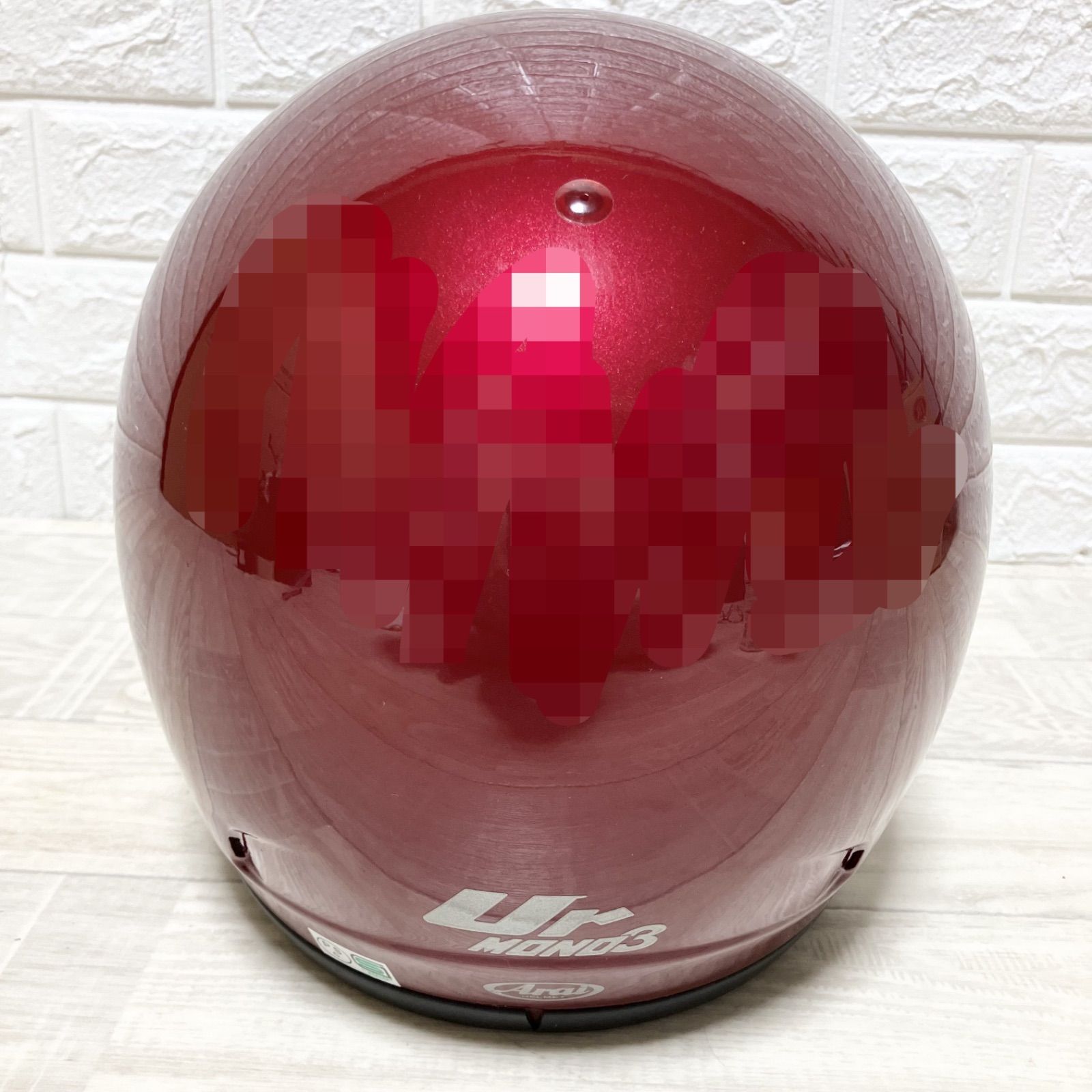 希少色 レア Arai アライ Ur MONO3 57,58cm 赤 レッド フルフェイス