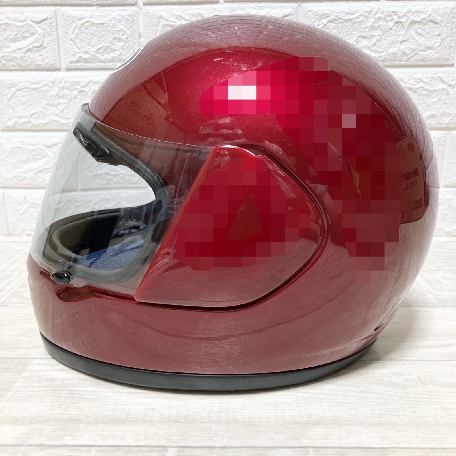 希少色 レア Arai アライ Ur MONO3 57,58cm 赤 レッド フルフェイス