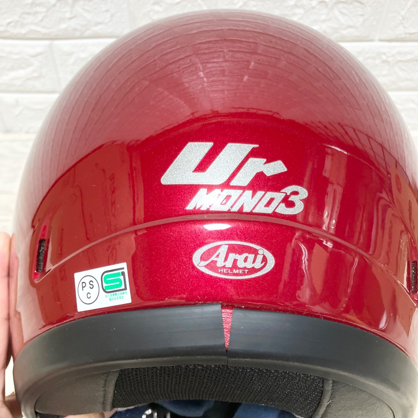 希少色 レア Arai アライ Ur MONO3 57,58cm 赤 レッド フルフェイス