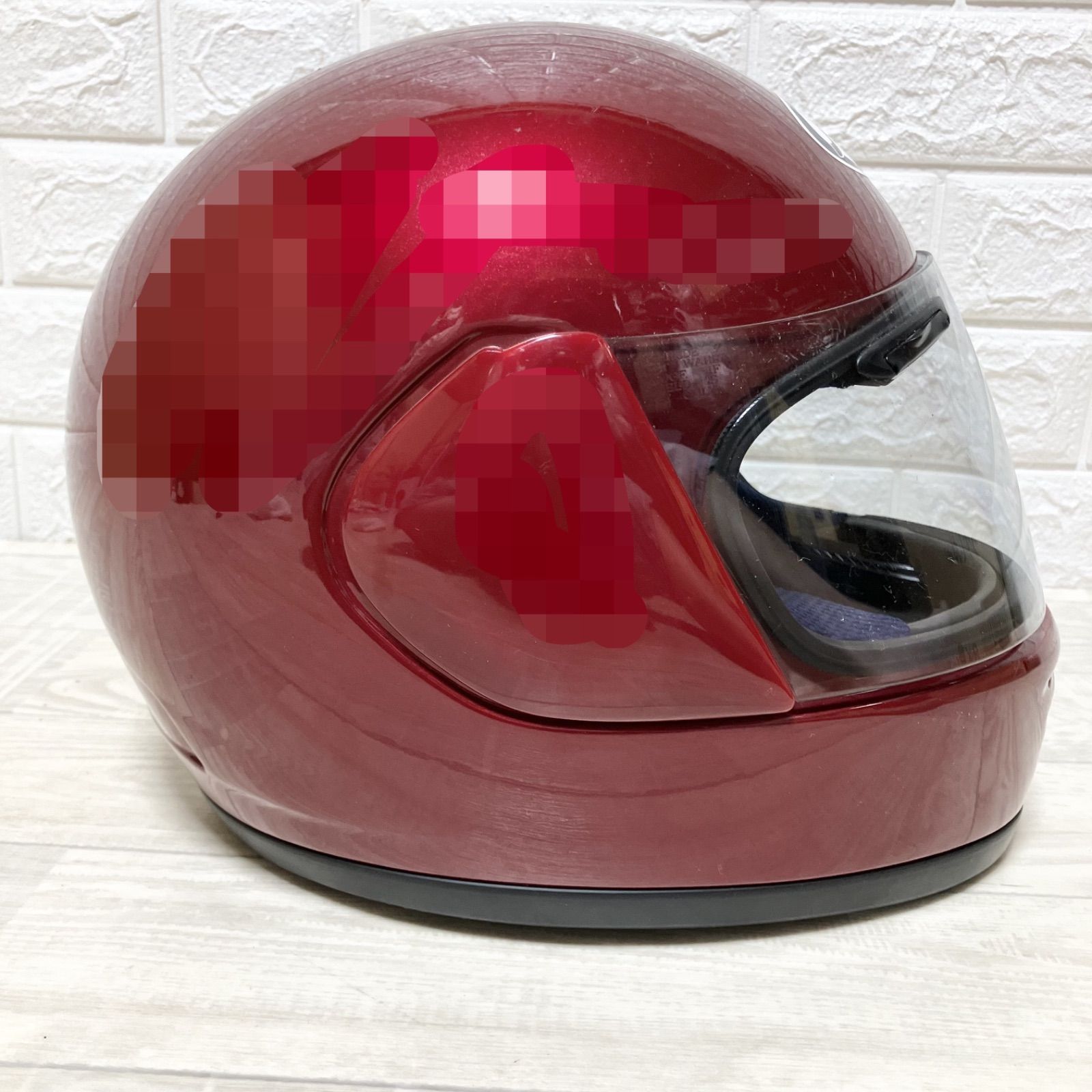 希少色 レア Arai アライ Ur MONO3 57,58cm 赤 レッド フルフェイス