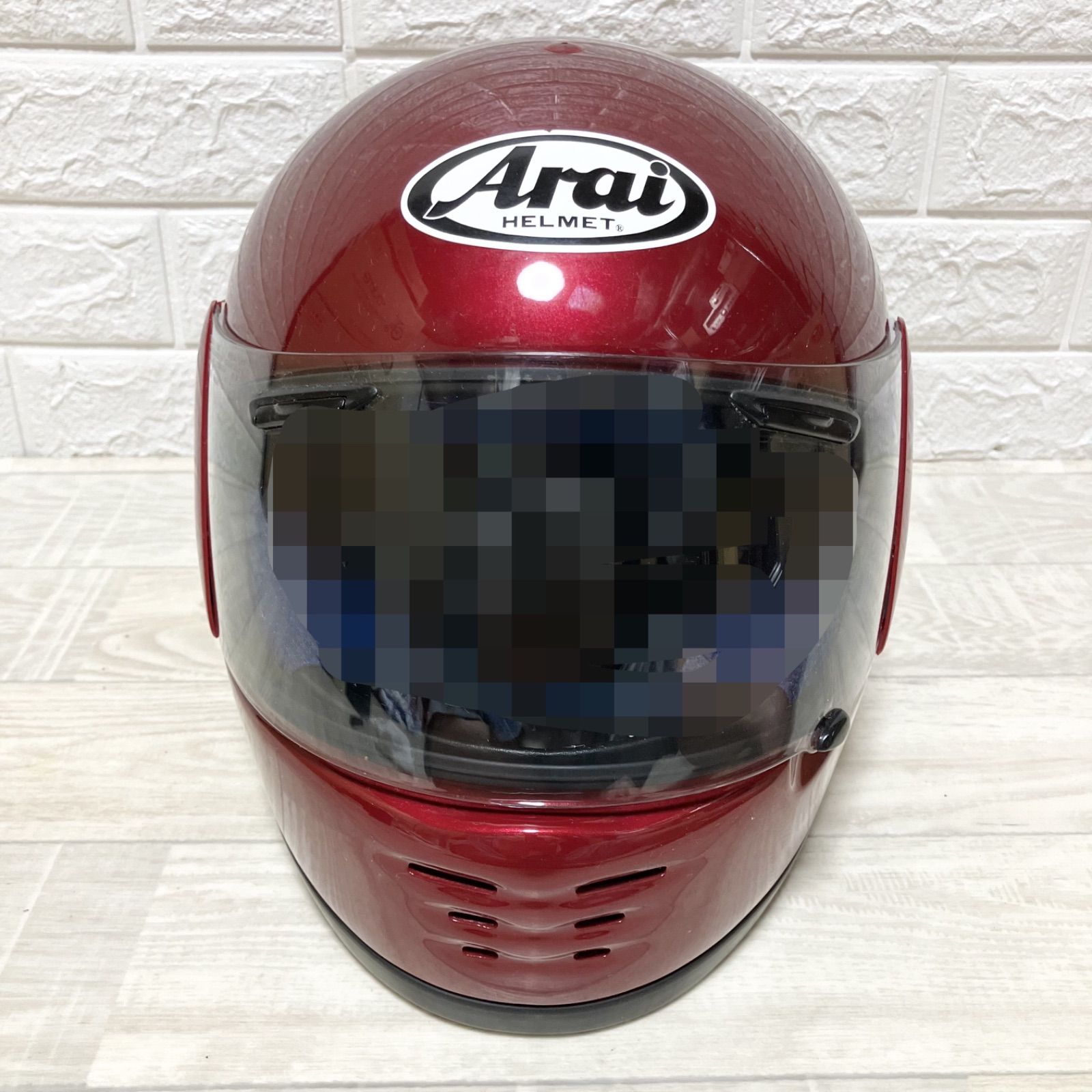 希少色 レア Arai アライ Ur MONO3 57,58cm 赤 レッド フルフェイス