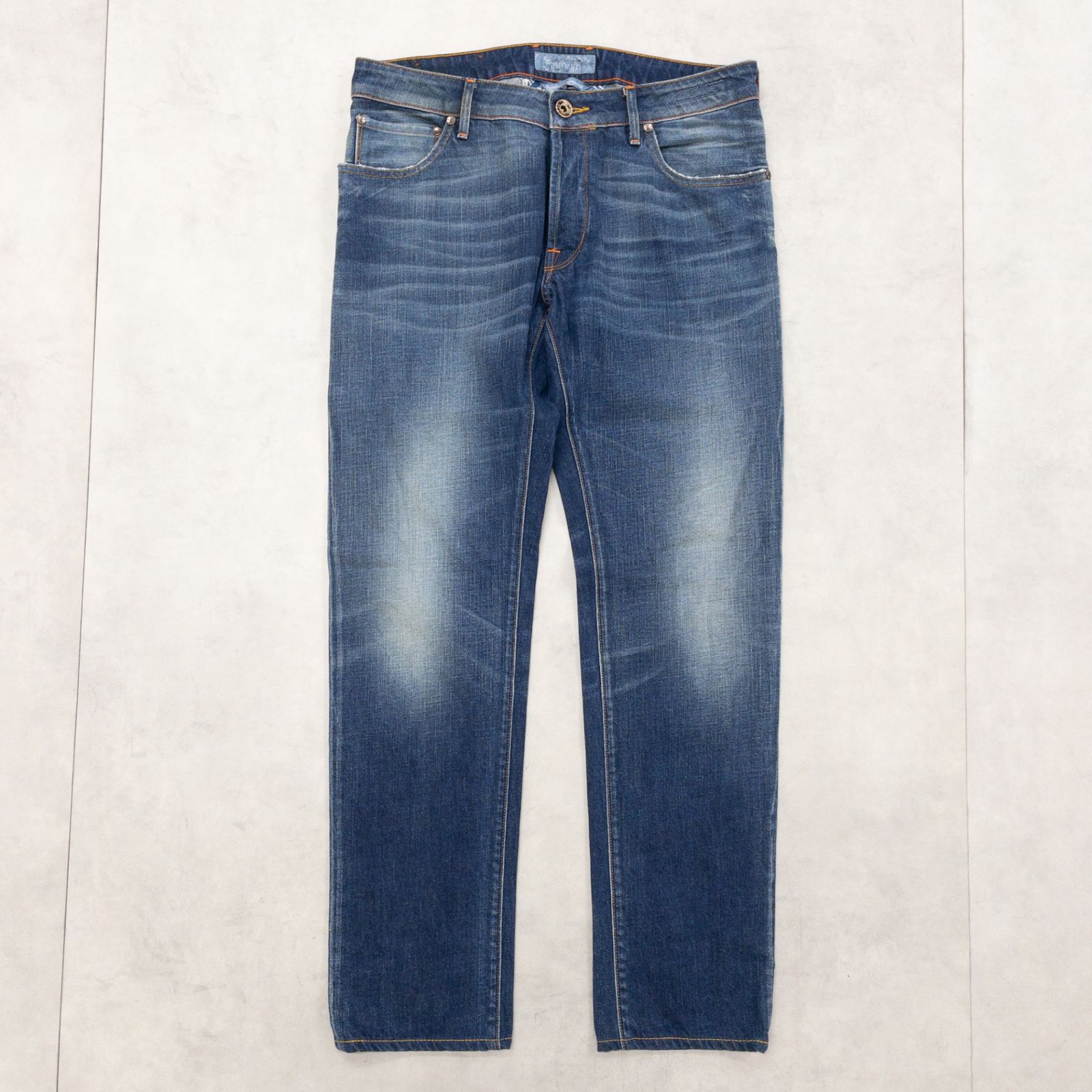 JACOB COHEN Premium ヤコブコーエン プレミアム NICK デニムパンツ ジーンズ ストレート コットン ブルー イタリア製 メンズ 34 b01282