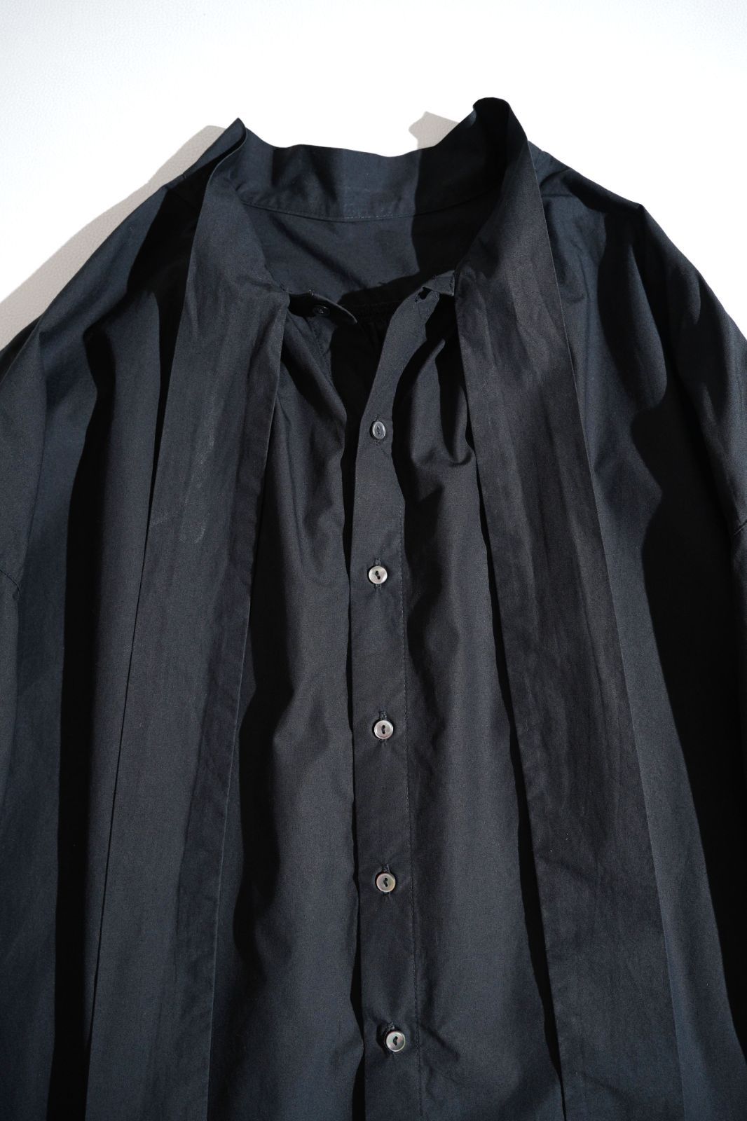 327t*美品 ネストローブ nest Robe コットンタイプライターリボンタイ
