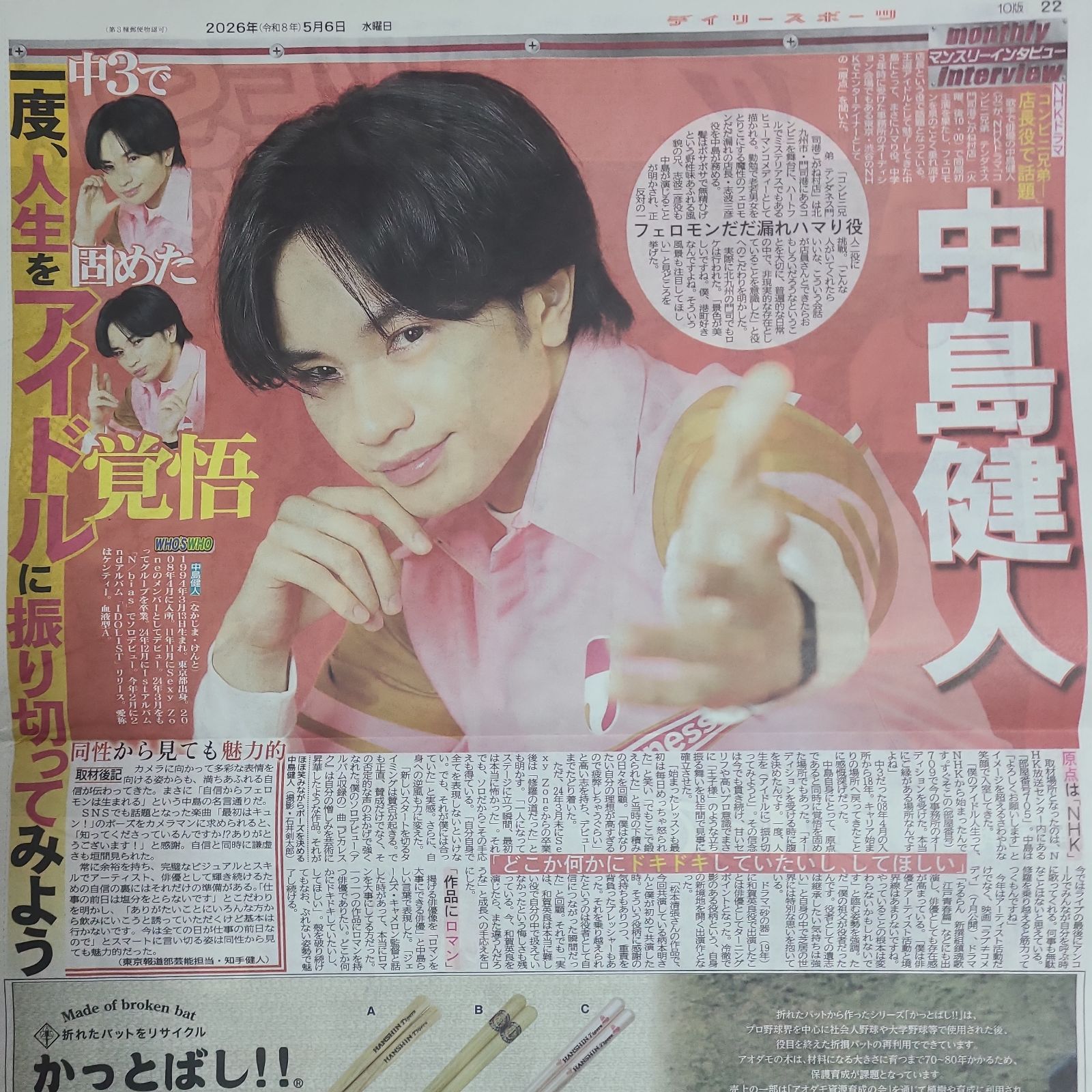 匿名配送！送料込み！ 5月6日 朝刊 スポーツ紙全5社 - メルカリ