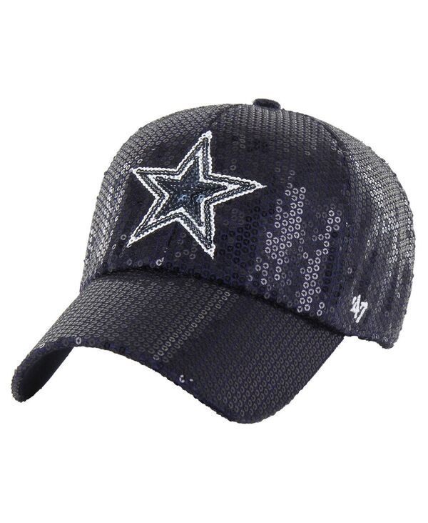 【送料無料】 47ブランド レディース 帽子 アクセサリー WomensNavy Dallas Cowboys Dazzle Clean Up Adjustable Hat Navy
