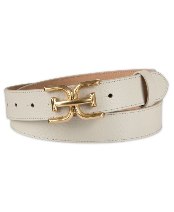 【送料無料】 サムエデルマン レディース ベルト アクセサリー Womens Slim DoubleE Plaque Buckle Belt Ivory