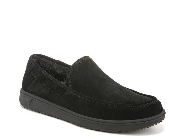 バイオニック メンズ シューズ スリッポン・ローファー Vionic Gustavo Loafer Black Suede ブラック