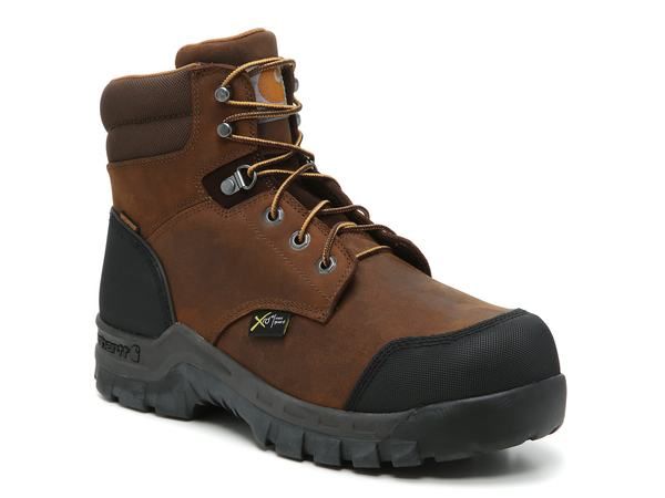 カーハート メンズ シューズ ブーツ・レインブーツ Carhartt 6Inch Internal Met Guard Composite Toe Work Boot Dark Brown ブラウン