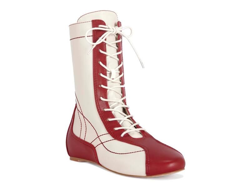アザレア ワン レディース シューズ ブーツ・レインブーツ Azalea WangPasser Bootie RedWhite ホワイト