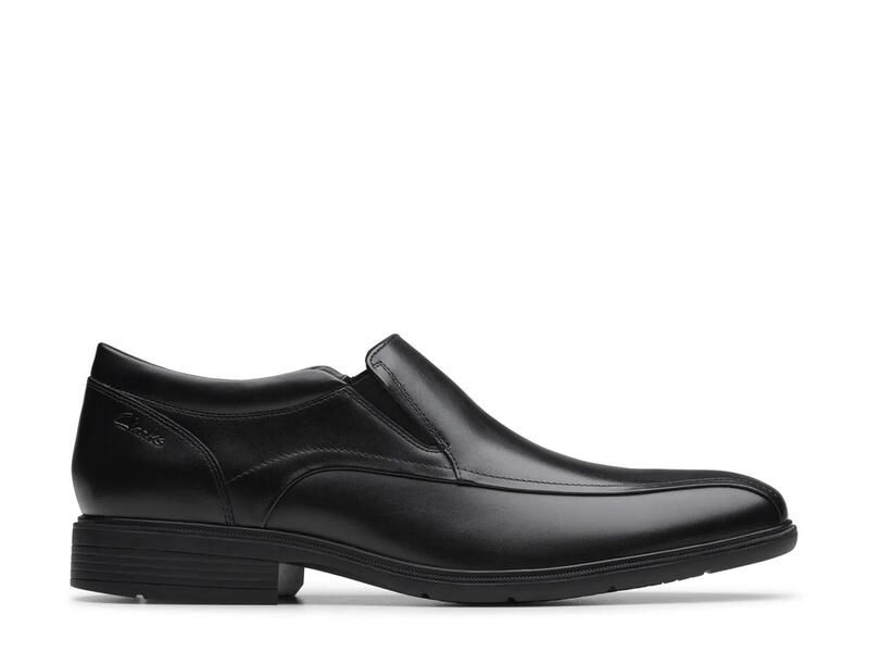 クラークス メンズ シューズ スリッポン・ローファー ClarksSteadwell Step Loafer Black Leather ブラック
