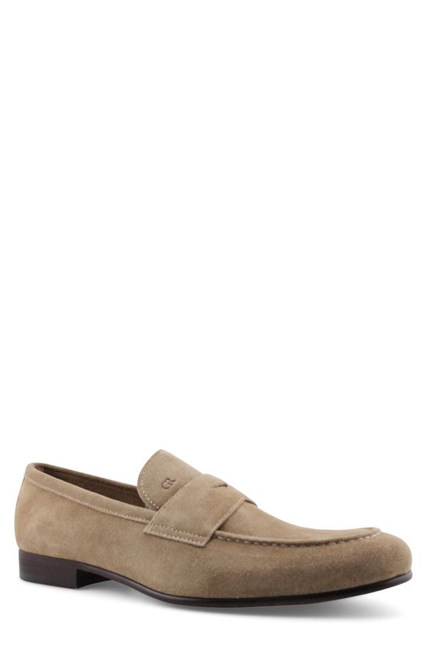 ゴードンラッシュ メンズ シューズ スリッポン・ローファー Gordon Rush Cartwright Penny Loafer Taupe Suede トープ