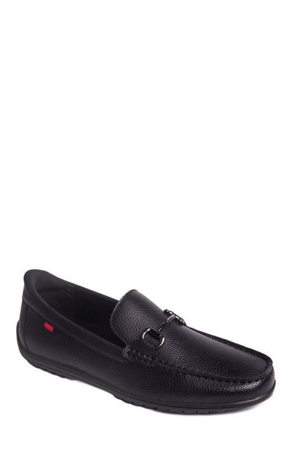 マークジョセフニューヨーク メンズ シューズ スリッポン・ローファー レザー Marc Joseph New York Elliot Road Hands Free Technology Leather Buckle Loafer Black Grainy L