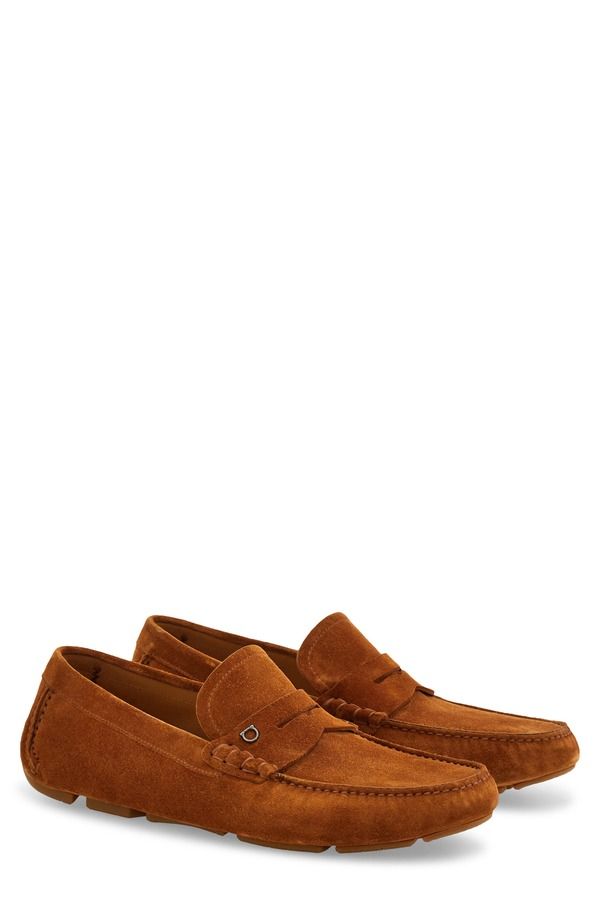 フェラガモ メンズ シューズ スリッポン・ローファー FERRAGAMO Timothy Driving Loafer Naturale New Biscotto