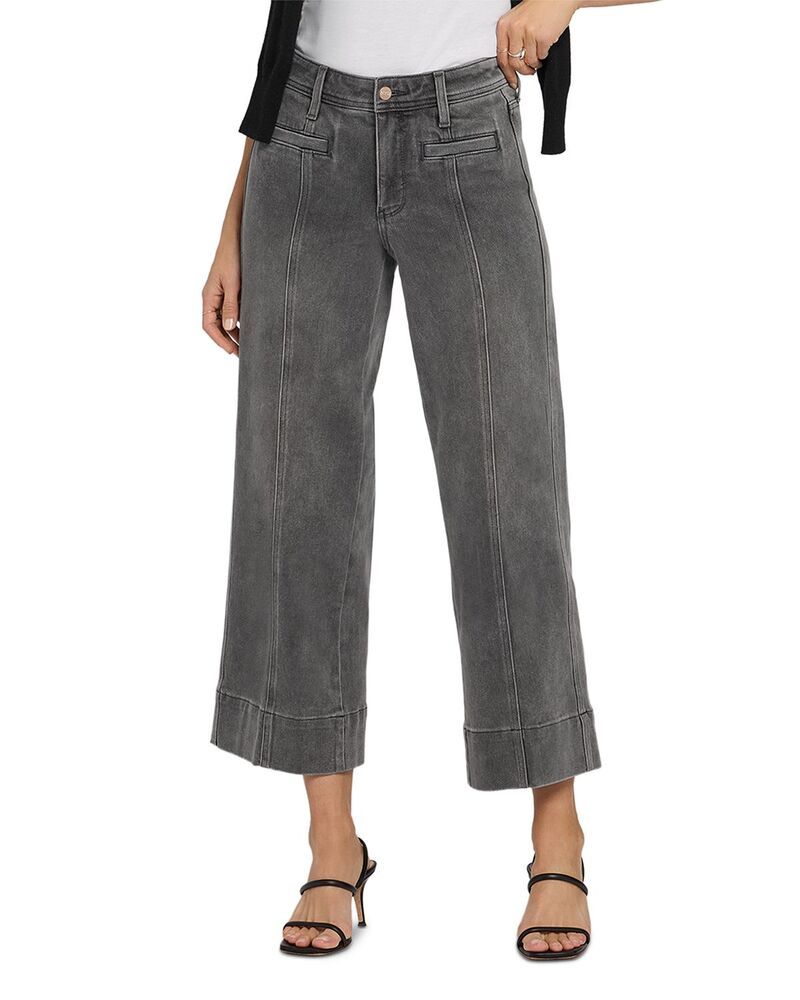 エヌワイディージェイ レディース ボトムス デニムパンツ ワイドレッグ アンクル ジーンズ NYDJ Teresa Front Seam High Rise Wide Leg Ankle Jeans in Dusty Ash Dusty Ash アッシュ