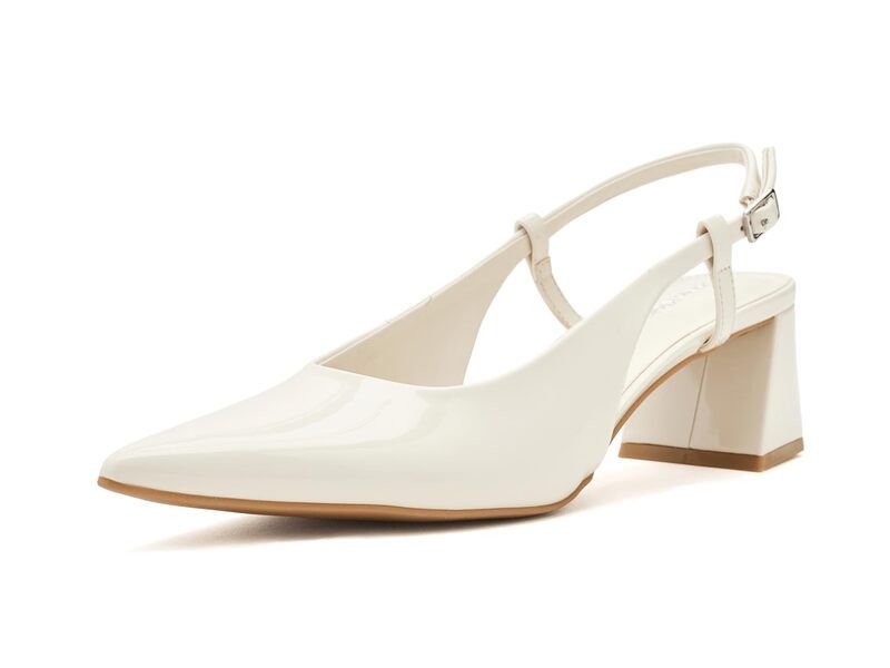 カルバンクライン レディース シューズ ヒール Calvin Klein Susie Ivory Patent アイボリー