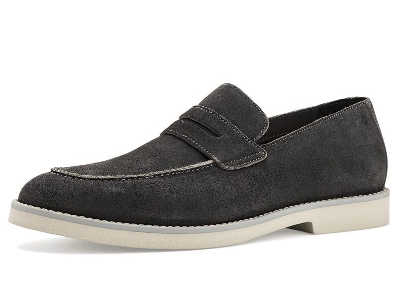 ケネスコール メンズ シューズ スリッポン・ローファー Kenneth Cole Savon Dark Grey Suede グレー